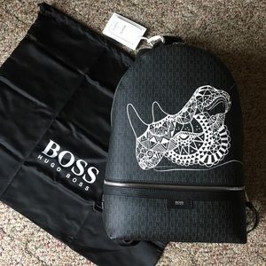 Brand New Hugo Boss X Miessen Leather Backpack